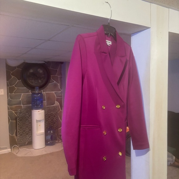 💕Shelby & Palmer Pink Long Blazer - Picture 3 of 6